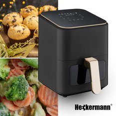 Frytkownica beztłuszczowa Air Fryer 4L Heckermann® RA510D Złota - Miniaturka zdjęcia nr 9