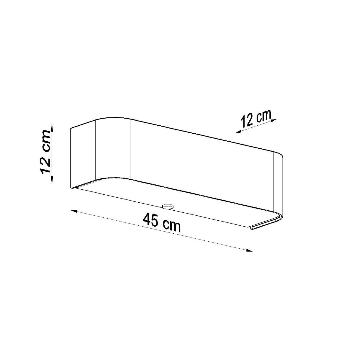 Kinkiet LOKKO biały 12x12x45cm nowoczesna lampa E27 do salonu nr. 4