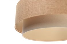 Lampa wisząca DUO BOHO beżowa abażur jutowy do salonu sypialni biura  - Miniaturka zdjęcia nr 5