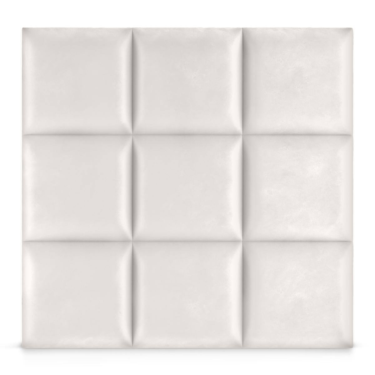 Panele tapicerowane 30x30 na ścianę wezgłowie kremowy nr. 4