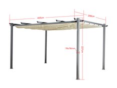 Pawilon ogrodowy II 3 x 4 m Ecru - Miniaturka zdjęcia nr 6