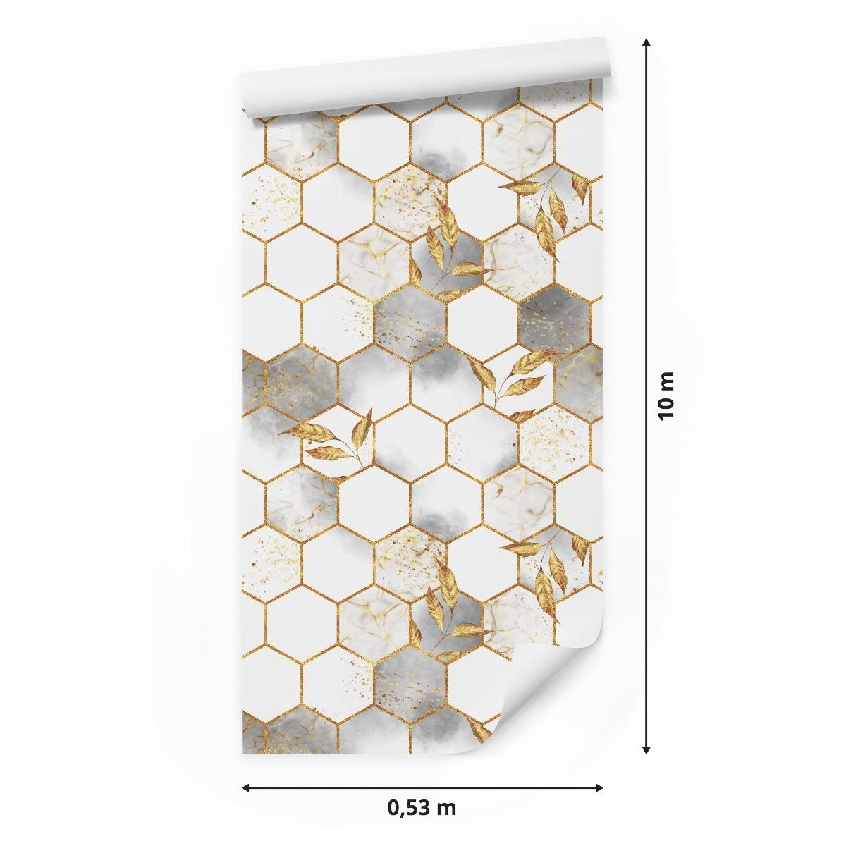 Tapeta Imitacja Płytek MARMUR Geometryczny Wzór  nr. 2