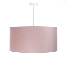 Lampa wisząca 40cm pudrowy róż pikowana JASMIN BEBE do salony sypialni pokoju dziecka - Miniaturka zdjęcia nr 3