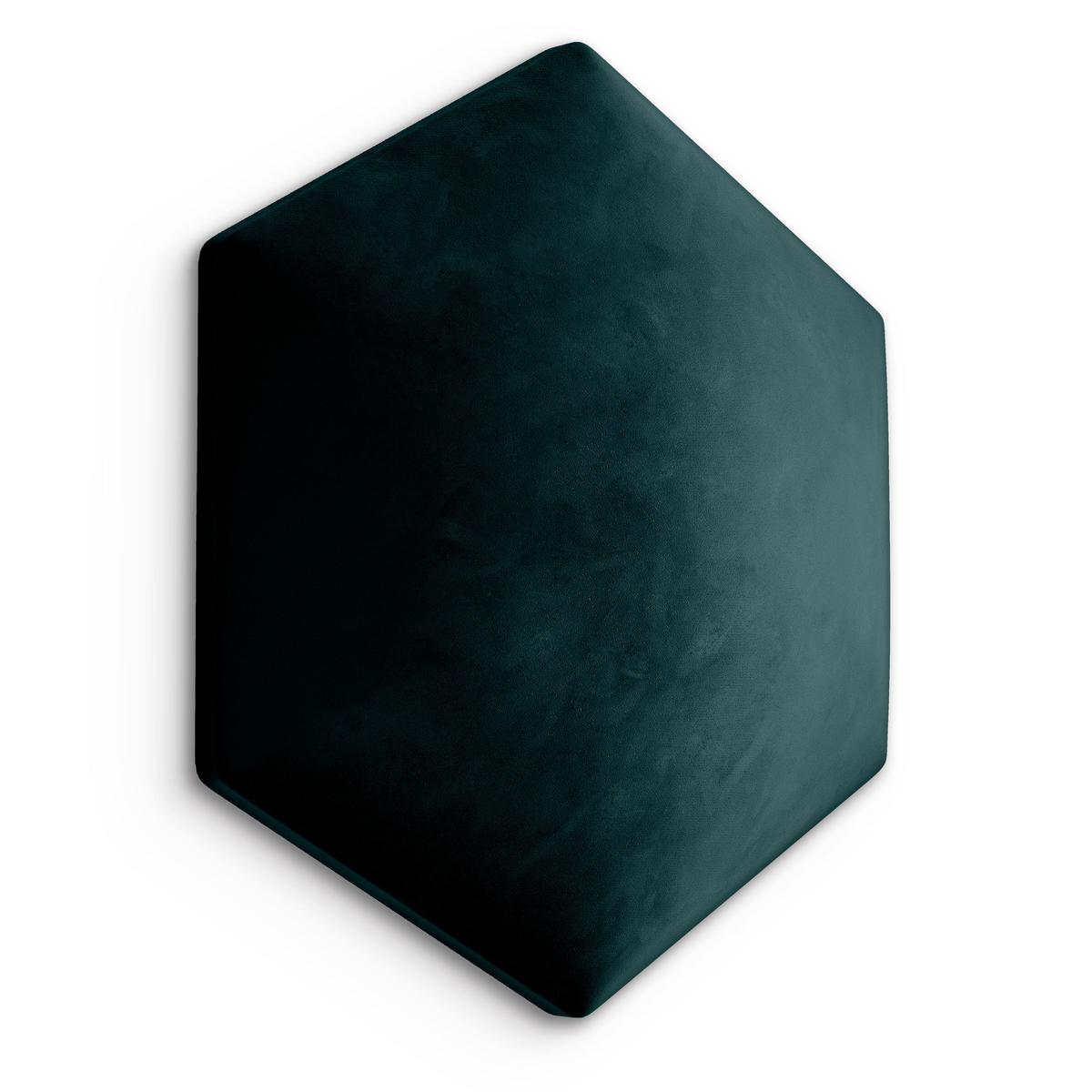 Panele tapicerowane 35x40 na ścianę hexagon turkusowy