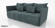 Kanapa Nessa 88x199x93 cm do salonu rozkładana paros ciemnoszary - Miniaturka zdjęcia nr 1