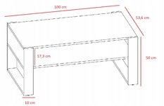 Stolik kawowy Kaja 120 cm ława do salonu czarny - Miniaturka zdjęcia nr 3