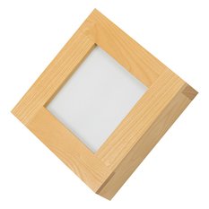 Panel LED 20 x 20 x 5 cm plafon z drewna jesionowego 18W kinkiet do salonu - Miniaturka zdjęcia nr 1