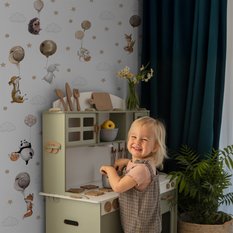 Naklejki Dla Dzieci Dzikie Zwierzątka Chmury 120x60 Balony ZESTAW - Miniaturka zdjęcia nr 7