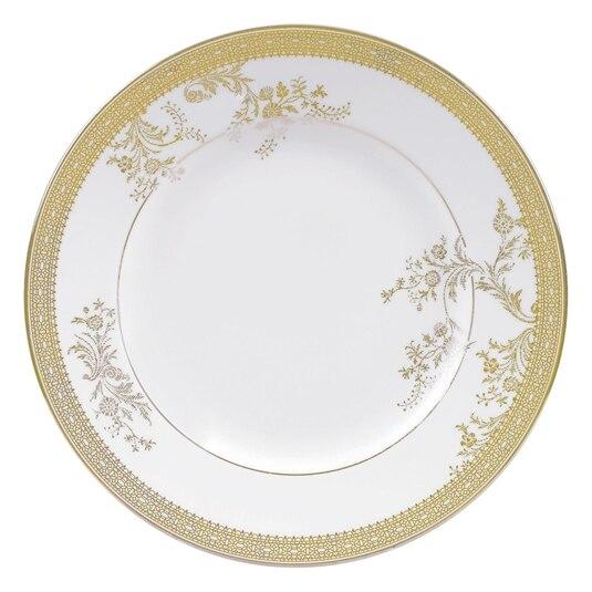 Talerz 20 cm Vera Wang Lace Gold Wedgwood kolorowy do jadalni