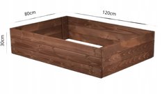 Warzywniak 30x80x120 cm drewniany zielnik inspekt skrzynia impregnowany - Miniaturka zdjęcia nr 7