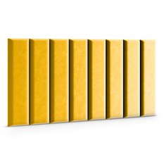  Panele tapicerowane 60x15 cm na ścianę magic velvet żółty  - Miniaturka zdjęcia nr 3