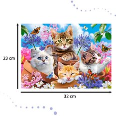 CASTORLAND Puzzle układanka 120 elementów Kittens with Flowers - Koty w kwiatach 6+ - Miniaturka zdjęcia nr 4