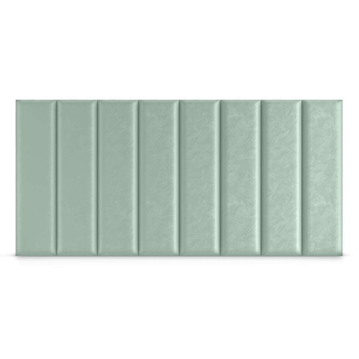 Panele tapicerowane  60x15 cm na ścianę prostokąt miętowy nr. 4