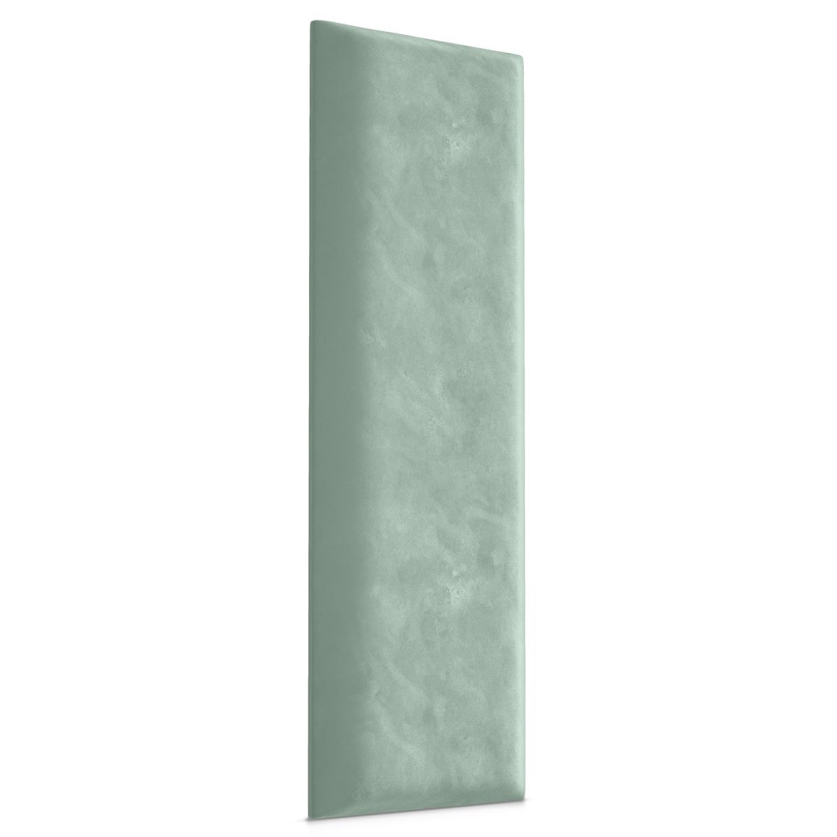Panele tapicerowane 70x15 cm na ścianę prostokąt miętowy 