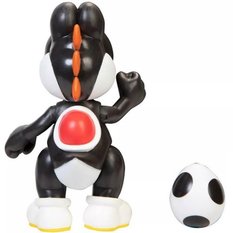 RUCHOMA FIGURKA CZARNY BLACK YOSHI + JAJKO SUPER MARIO JAKKS ORYGINALNA  - Miniaturka zdjęcia nr 5