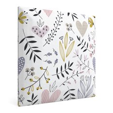 Panele tapicerowane 30x30 cm pastelowe rośliny z nadrukiem dla dzieci na ścianę - Miniaturka zdjęcia nr 1