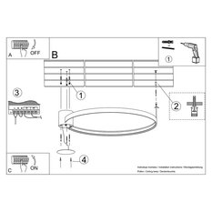 Plafon RIO 110 czarny LED 4000K 16x115x110cm 1xLED - Miniaturka zdjęcia nr 11