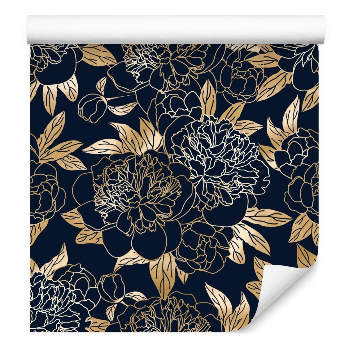 Tapeta PIWONIE Kwiaty Styl Glamour Ozdoba Efekt 3D  nr. 4