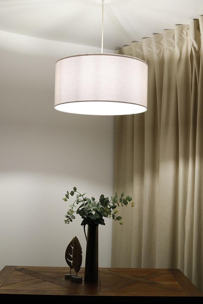 Lampa wisząca 40cm LEN LIGHT biała do salonu nr. 7