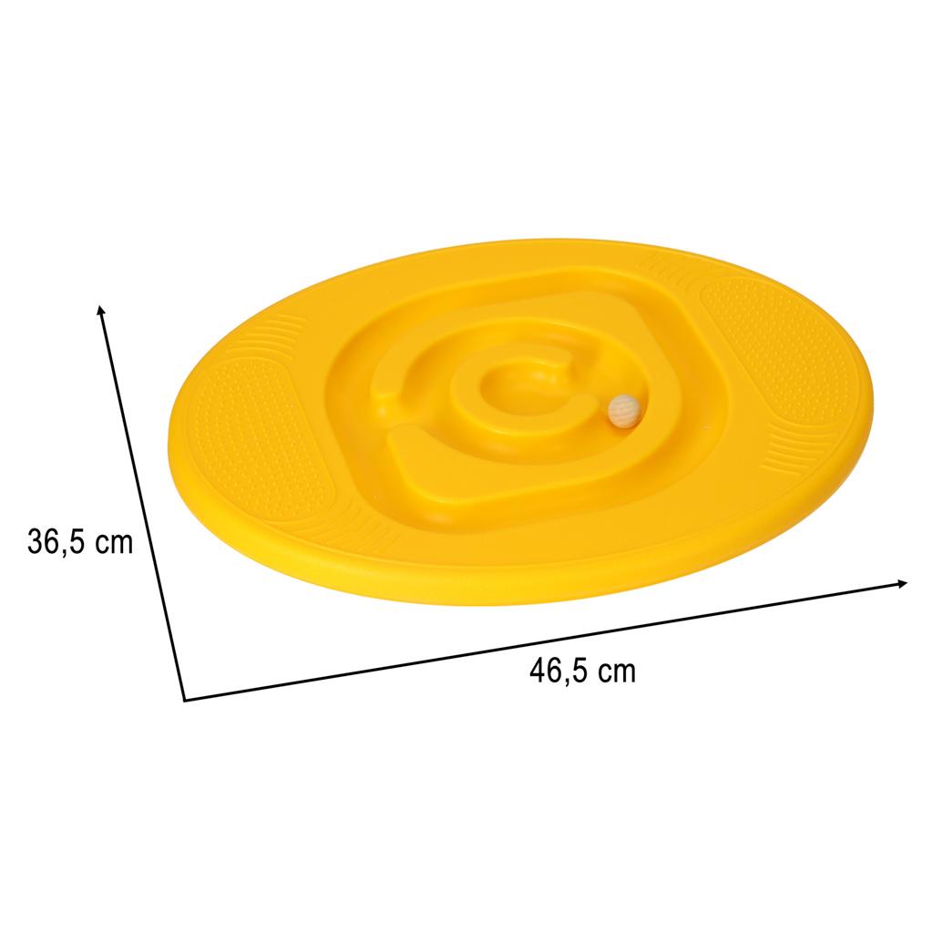 Równoważnia do balansowania 46,5 cm deska z labiryntem dla dzieci żółta nr. 6