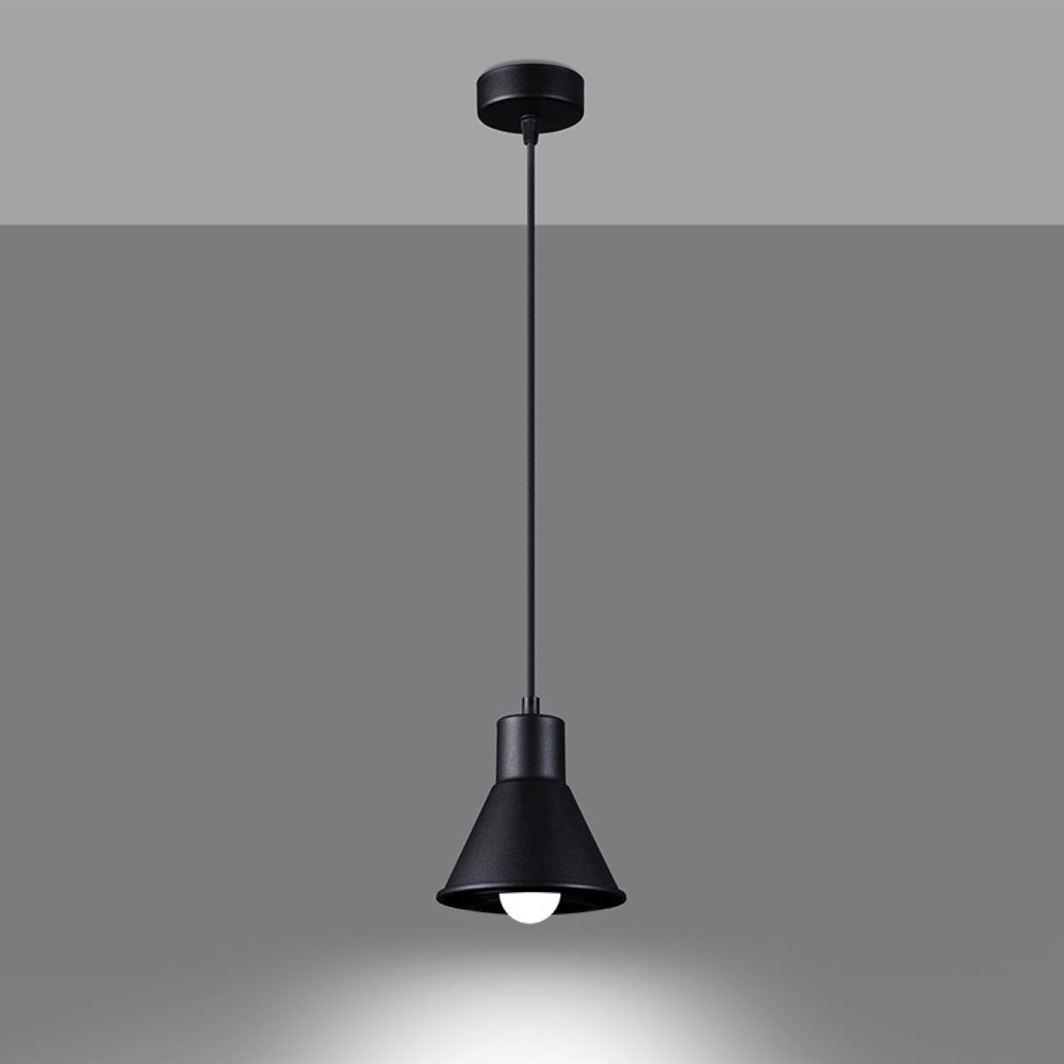 Lampa wisząca TALEJA 1 czarna 120x14x14cm nowoczesna E27 do salonu nr. 3