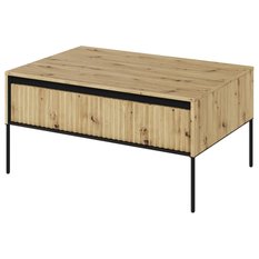 Stolik kawowy 100x70x50 cm 1d Trend z praktyczną półką dąb do salonu - Miniaturka zdjęcia nr 1