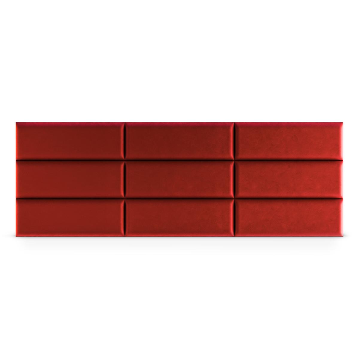  Panele tapicerowane 50x15 cm na ścianę magic velvet czerwony nr. 4