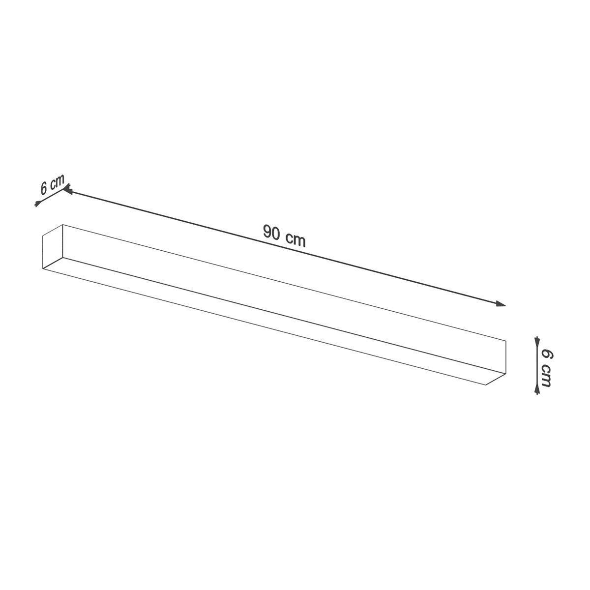 Kinkiet PINNE 90 biały 3000K 6x6x90cm nowoczesna lampa LED do salonu nr. 6