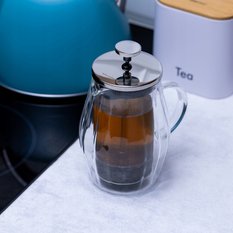 Szklany ZAPARZACZ TŁOKOWY Do HERBATY Ziół KAWY French Press 350ml 7682 - Miniaturka zdjęcia nr 2