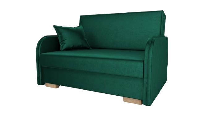 Sofa Gold 80x124x100 cm z funkcją spania do salonu rozkładana monolith ciemnozielony