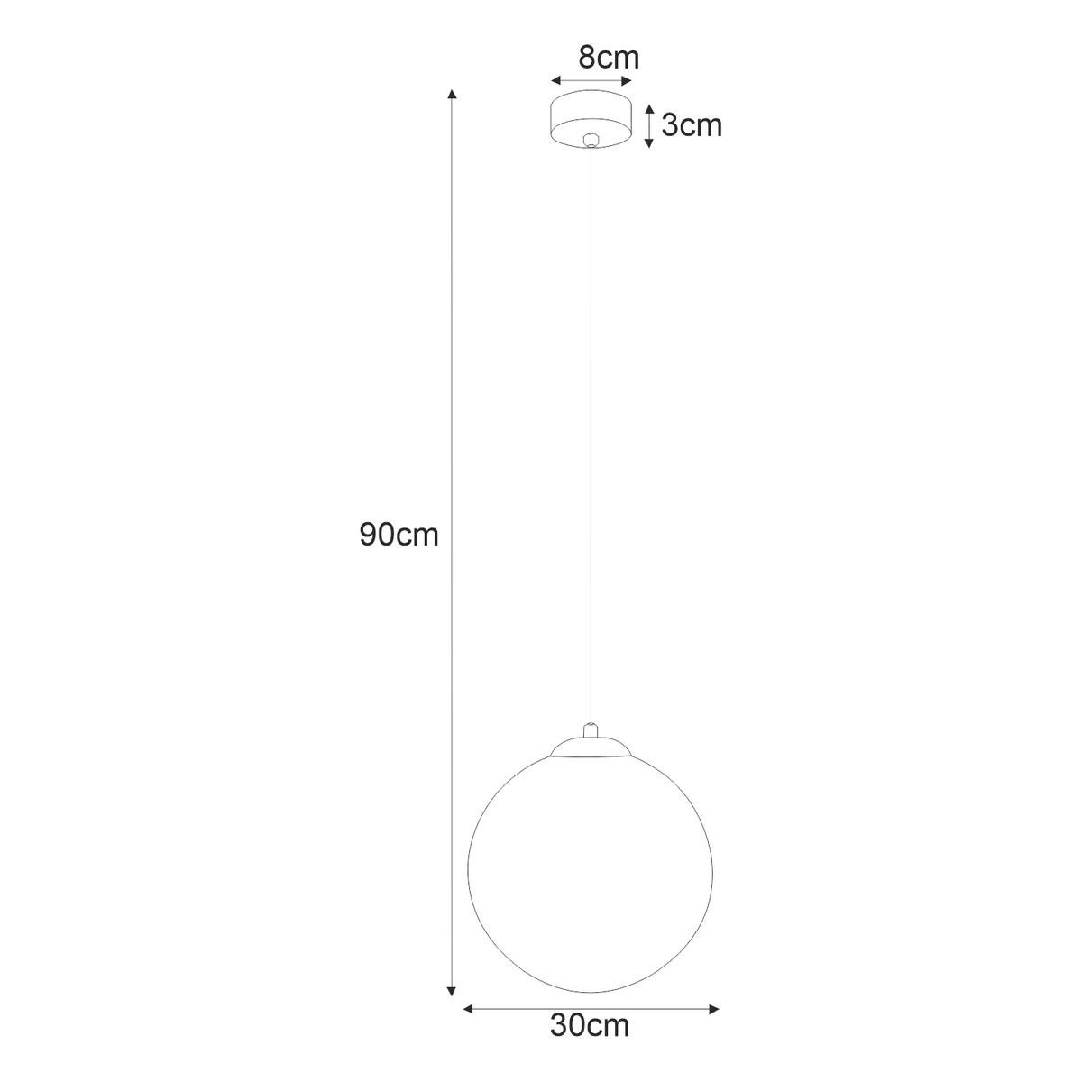 Lampa wisząca K-4922 SAVOY 30x90x90 cm do salonu lub pokoju czarny/biały matowy nr. 5