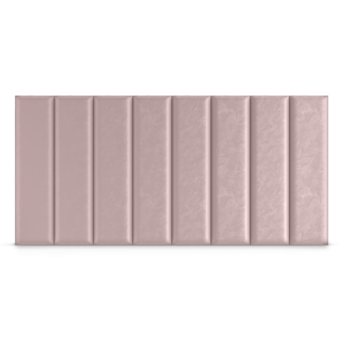 Panele tapicerowane  80x20 cm na ścianę prostokąt różowy nr. 4