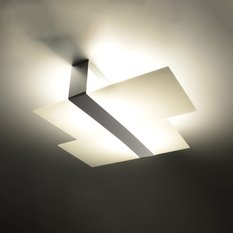 Plafon MASSIMO chrom 11x50x65cm srebrna nowoczesna lampa E27 do salonu - Miniaturka zdjęcia nr 3