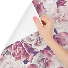 Tapeta natura kwiaty róże piwonie zieleń sypialnia  - Miniaturka zdjęcia nr 3