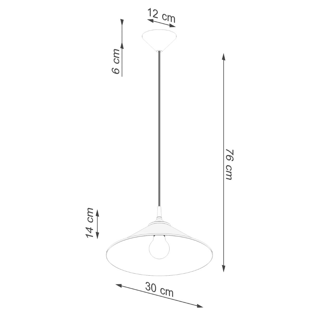 Lampa wisząca ZUMA biała 76x30x30cm nowoczesna E27 do salonu nr. 10