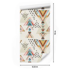 Tapeta Ścienna Kolorowe WZORY Geometryczne Boho  - Miniaturka zdjęcia nr 2