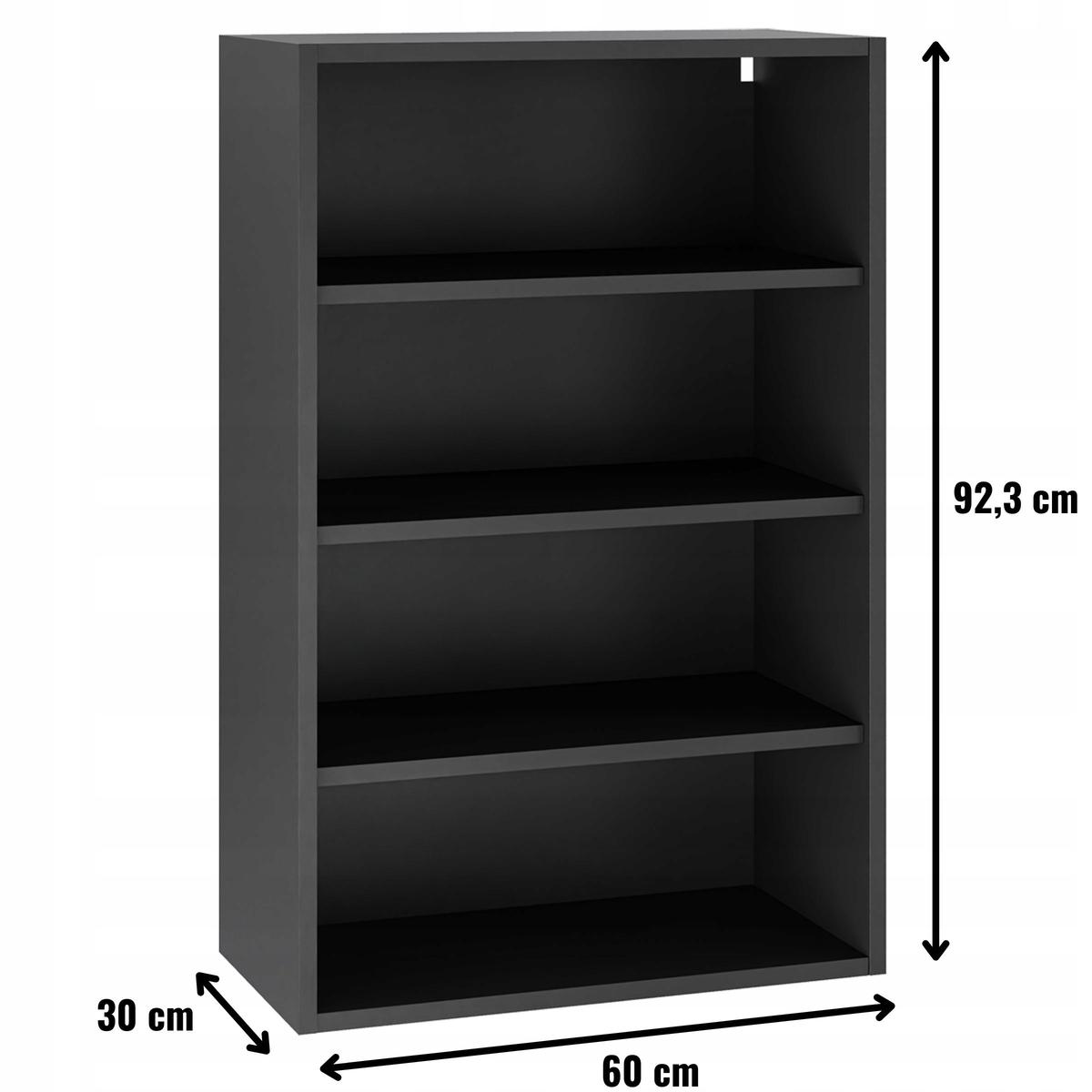 Korpus szafka kuchenna górna 60x92x30 cm z akcesoriami czarny nr. 2