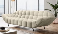 Sofa GAPPA 200x94x82 cm nowoczesna kanapa pikowana wersal beżowa do salonu - Miniaturka zdjęcia nr 6