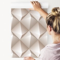 Tapeta Do Salonu Abstrakcyjny Wzór GEOMETRYCZNY  - Miniaturka zdjęcia nr 4