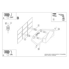 Kinkiet SIGMA beton 14x12x42cm nowoczesna lampa E27 do salonu - Miniaturka zdjęcia nr 5