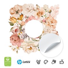 Naklejka Pod Kontakt Włącznik Kwiaty Róże Piwonie 20x20 Motyle Boho Dla Dzieci - Miniaturka zdjęcia nr 3