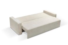 Kanapa SONNIE 225x90x90cm rozkładana z funkcją spania, wodoodporna tkanina, do salonu, kolor jasny beż - Miniaturka zdjęcia nr 4