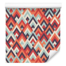Tapeta kolorowe wzory geometryczne, dekoracja w stylu nowoczesnym  - Miniaturka zdjęcia nr 3