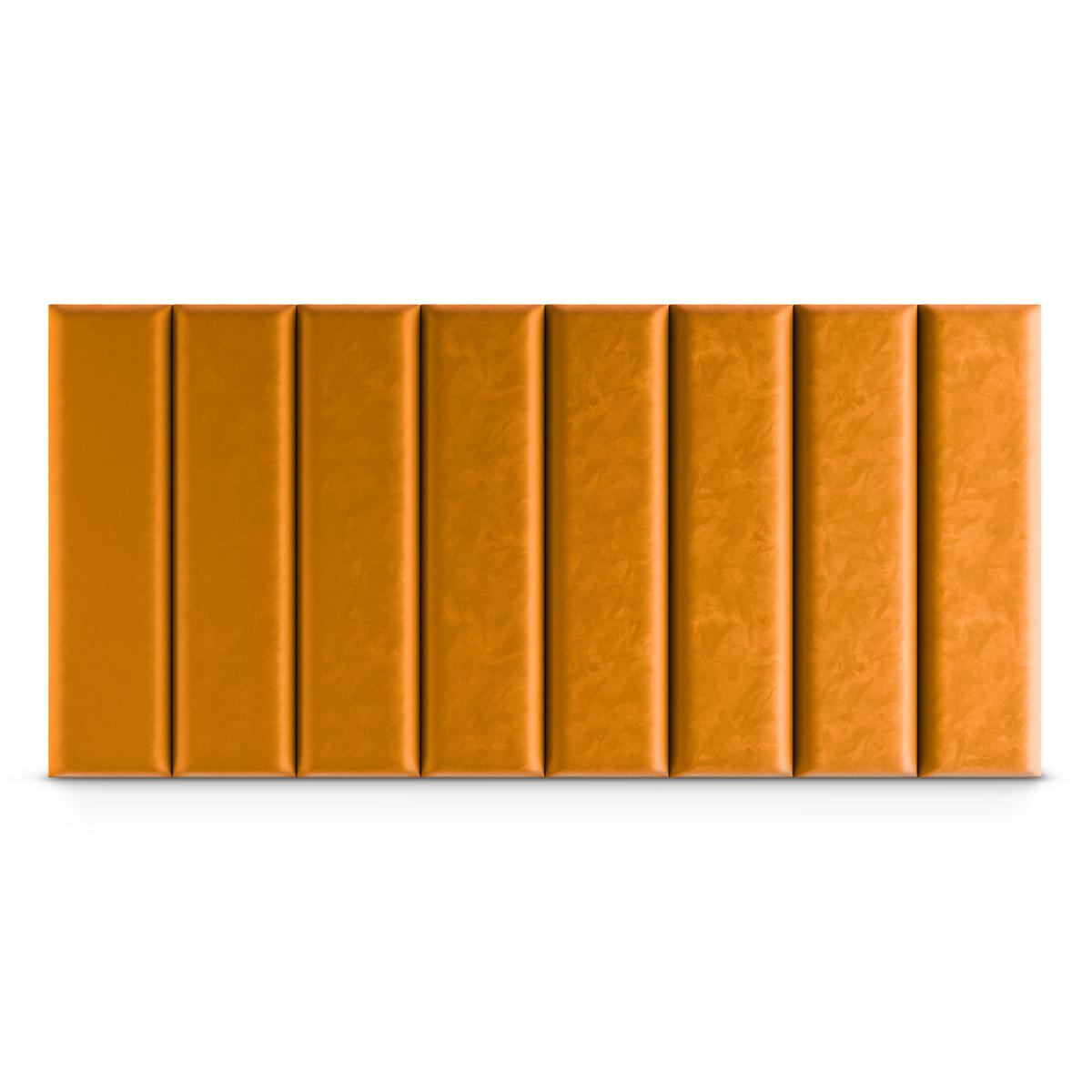 Panele tapicerowane  60x15 cm na ścianę magic velvet miodowy nr. 4