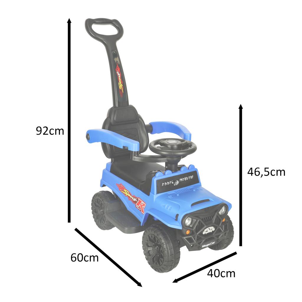 Jeździk pchacz samochód terenowy z dźwiękiem i światłami niebieski dla dziecka nr. 6