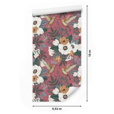 Tapeta – Kolibry na kolorowym tle  - Miniaturka zdjęcia nr 2