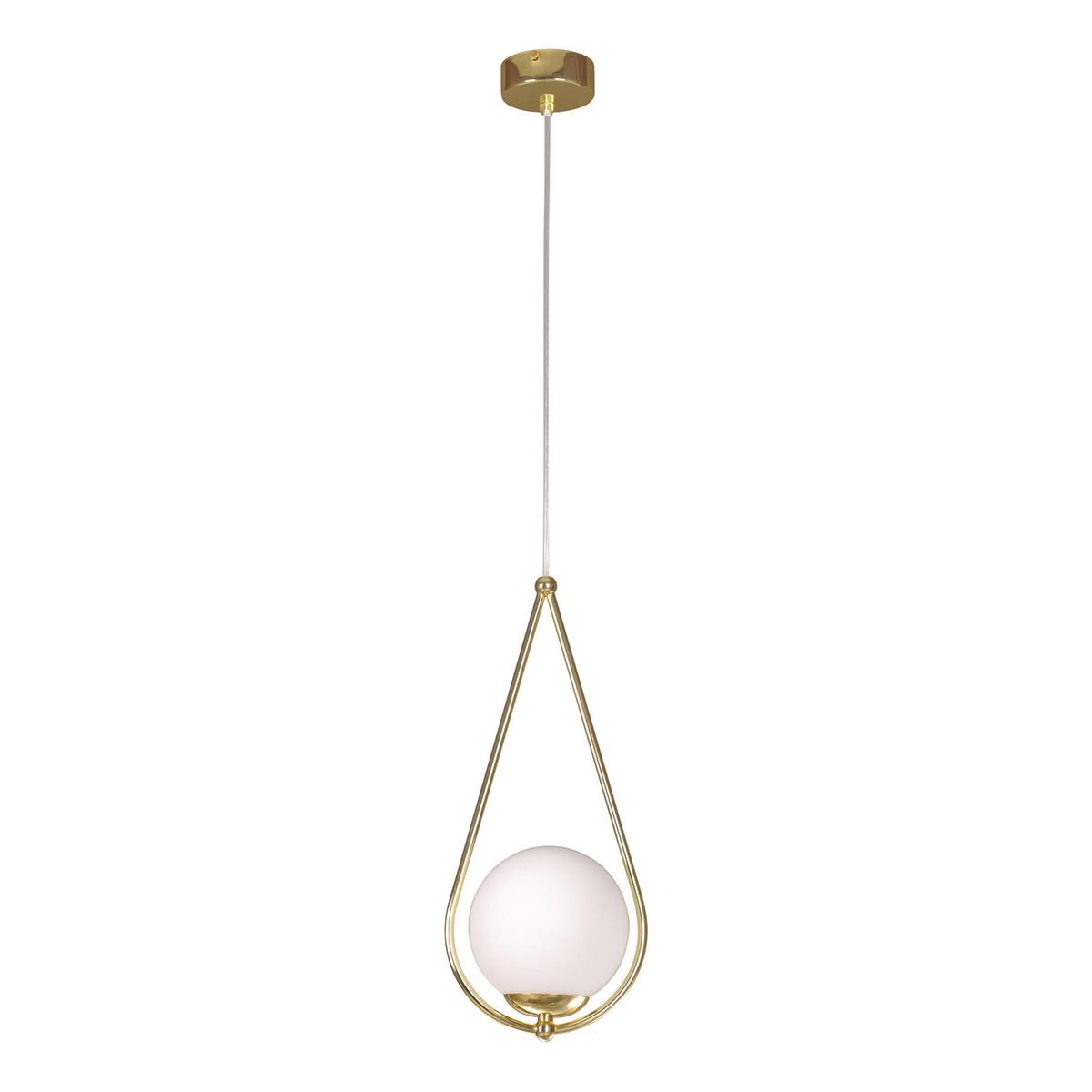 Lampa wisząca K-4775 NEVE GOLD 18x90x40 cm do salonu lub pokoju mosiądz