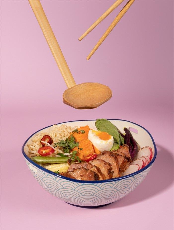 Miska 20 cm na ramen + pałeczki i łyżka World Foods Typhoon do jadalni nr. 2