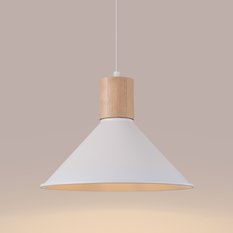 Lampa wisząca JAGA biała 120x30x30cm nowoczesna E27 do salonu - Miniaturka zdjęcia nr 4