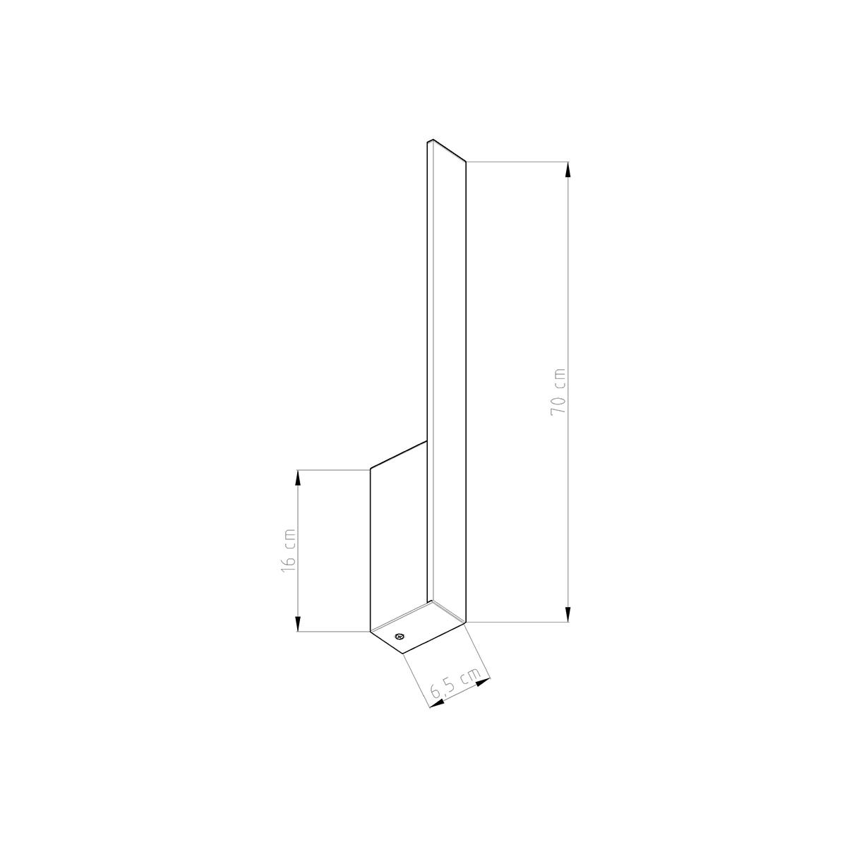 Kinkiet LAHTI M biały LED 3000K 70x6.5x4cm nowoczesna lampa LED do salonu nr. 7